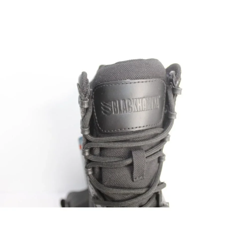 BLACKHAWK! Combat Boots‎ Men's Size 5 Black Ops Leather Waterproof Cushioned - Picture 15 of 16
